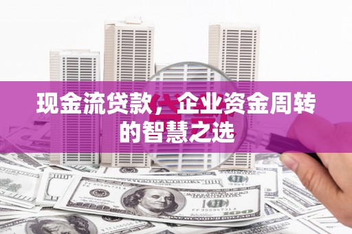 武义县现金流贷款，企业资金周转的智慧之选