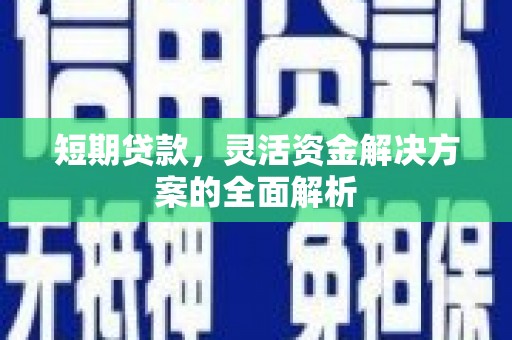 武义县短期贷款，灵活资金解决方案的全面解析