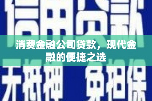 武义县消费金融公司贷款，现代金融的便捷之选