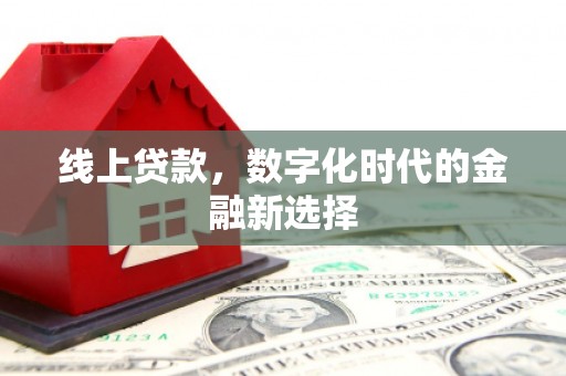 武义县线上贷款，数字化时代的金融新选择