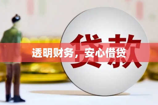 武义县透明财务，安心借贷