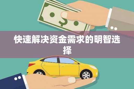 武义县快速解决资金需求的明智选择